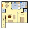 One Bedroom (Upstairs Bldg. 1 & 2)